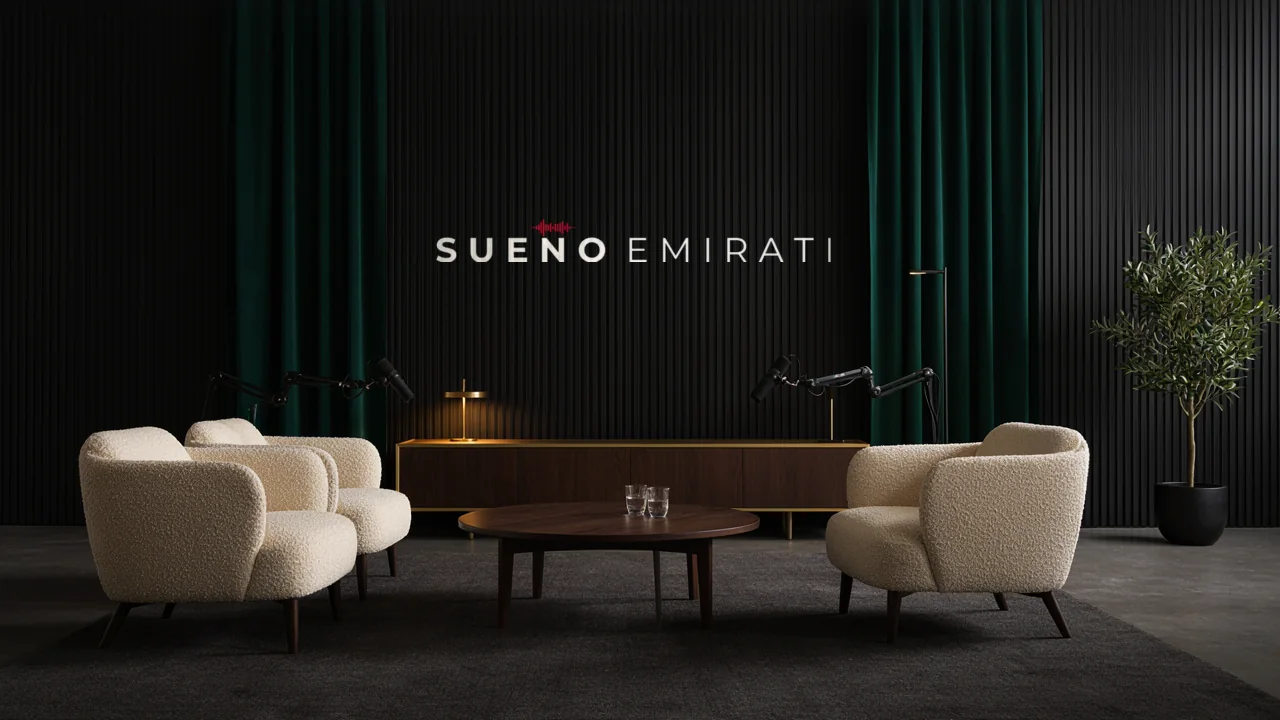 El set de grabación de Sueño Emirati en Dubái